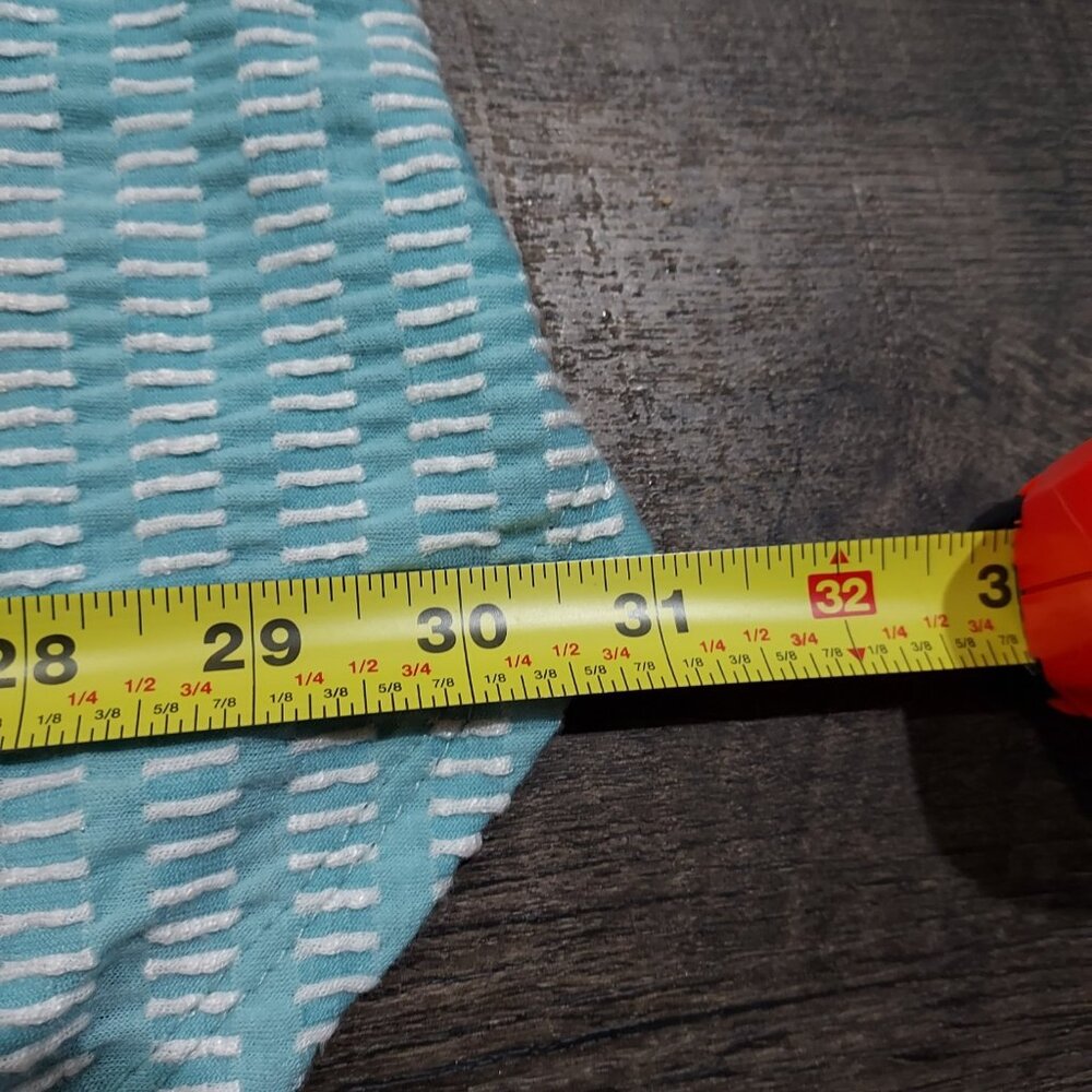 Anthropologie Caution To The Wind Blue Green Long Maxi Dress USA Women M - Picture 5 of 10